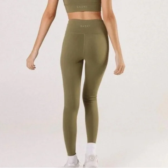 Saski Pants Jumpsuits Saski Olive Green Leggings Size S